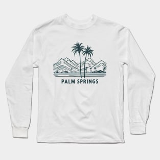 Palm Springs Retro Long Sleeve T-Shirt